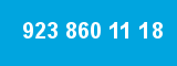 923 860 11 18 923 860 11 18